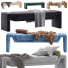 Банкетка CB2 Perimeter Anthracite Velvet - Ham003