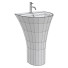 Lavabo Rea Rita Wastafelzuil - Ginex