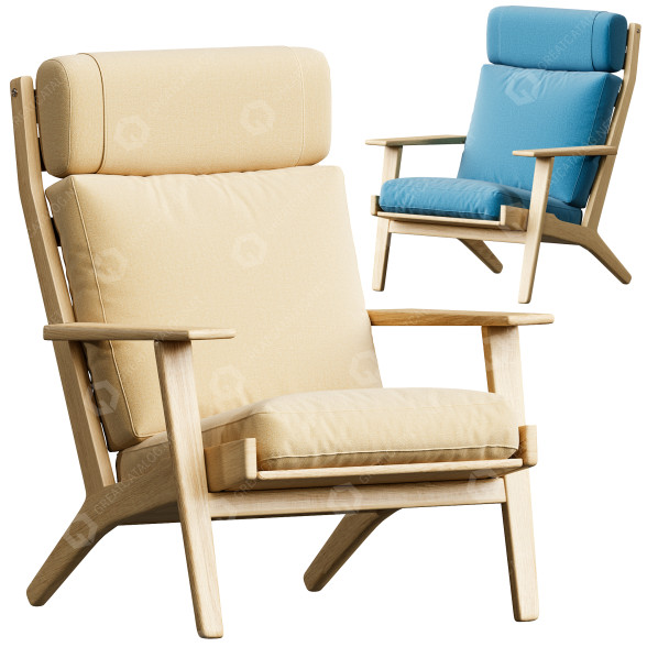 Fauteuil Getama GE Classic 290A High Back Easy modèle 3D