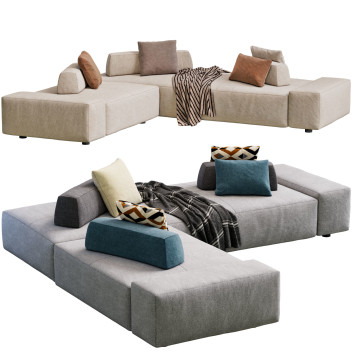 Modular and Sectional Sofas Flou 3D Models for Interior Design and ...