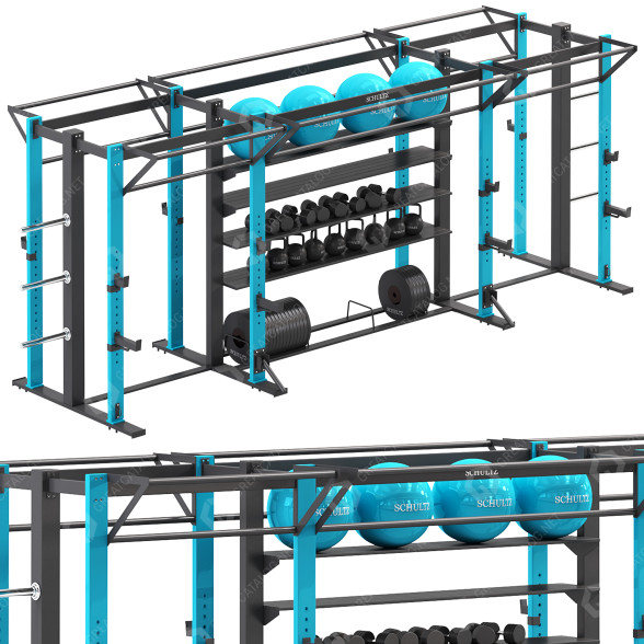 Symulator sportowy Schultz Tusker Racks SZ-FX500R model 3D