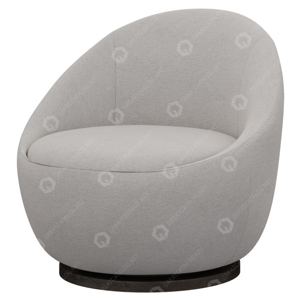 Armchair Restoration Hardware Reine Swivel 3D model GreatCatalog 27702