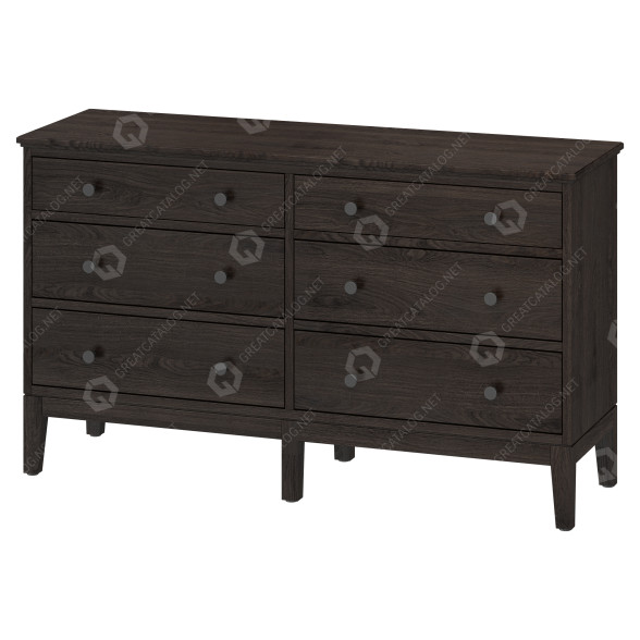 Kredens IKEA Idanas model 3D