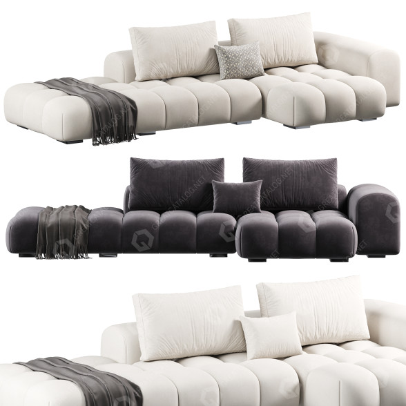 Диван Yika Home Saronno 3D модель