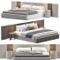 Bett und Nachttischchen Gray 01 - mukhammadnur
