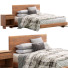 Bed and Bedside Table West Elm Anton Solid Wood - ED-MONTE