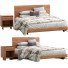 Bed and Bedside Table West Elm Anton Solid Wood - ED-MONTE