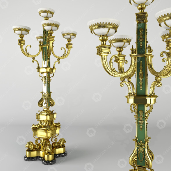 Lampadaire Classical modèle 3D