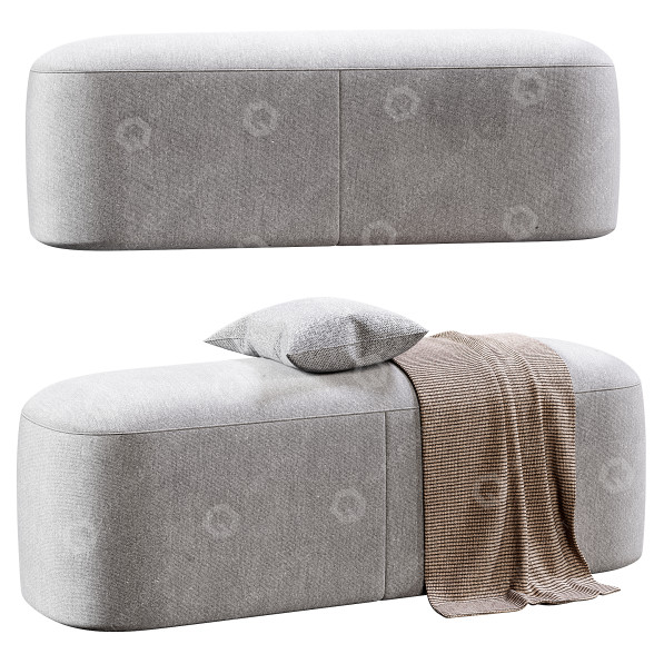 Банкетка Gray Ottoman 3D модель