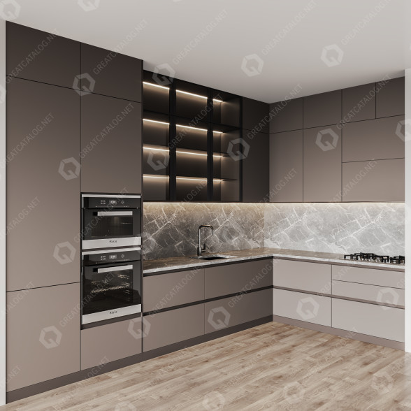 Küche Kitchen 016 3D-Modell
