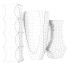 Vases Mandruzzato Murano Sommerso Faceted 1960s - Kudim