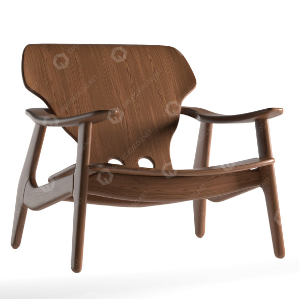 Fotel Espasso Diz Lounge by Sergio Rodrigues model 3D