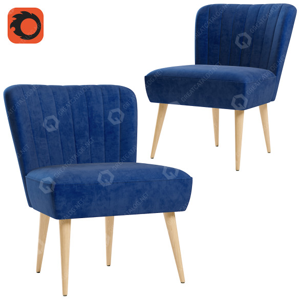 Stuhl Gala Collezione Madeline 3D-Modell