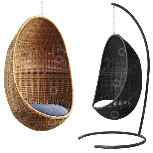Chaise suspendue Sika-Design Egg by Nanna & Jorgen Ditzel modèle 3D