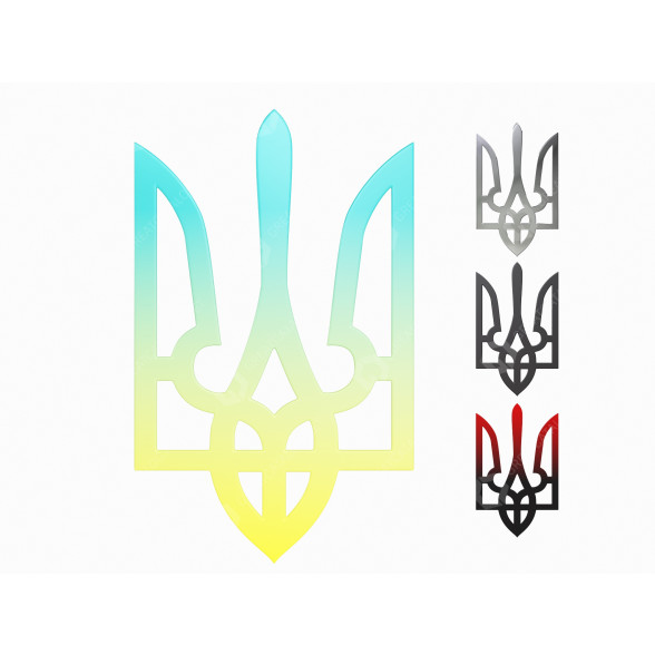Символи Тризуб 3D модель
