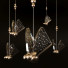 Lampa wisząca Homary Butterfly LED Clear and Gold Unique Light - CGMOD