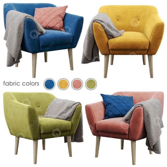Fauteuil Signal Meble Bergen modèle 3D
