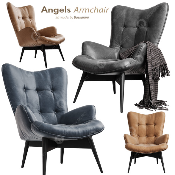 Sessel Kare Angels Wings 3D-Modell