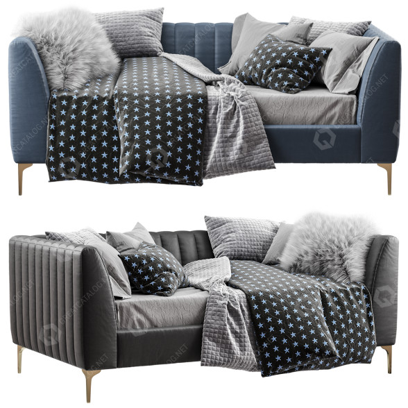 Ліжко Pottery Barn Avalon 3D модель