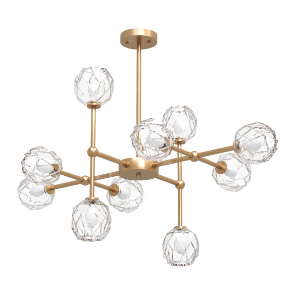 Lámpara de araña Modern Luxury Copper Crystal by Lamlux Modelo 3D