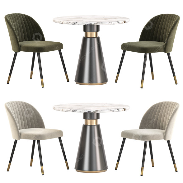 Table et chaises Dining Set 57 modèle 3D