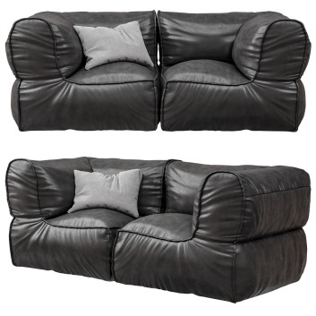 Диван Pottery Barn Prescott Loveseat Set 3D модель