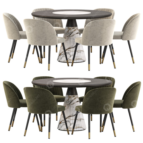 Tisch und Stühle Dining Set 58 3D-Modell