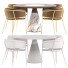Mesa y sillas Morelato Marilyn and Konnie Dining Set 52 - zvezdaboy