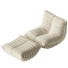 Silla de Bolsa y Otomana Suede Armless by Trule - Chamfer