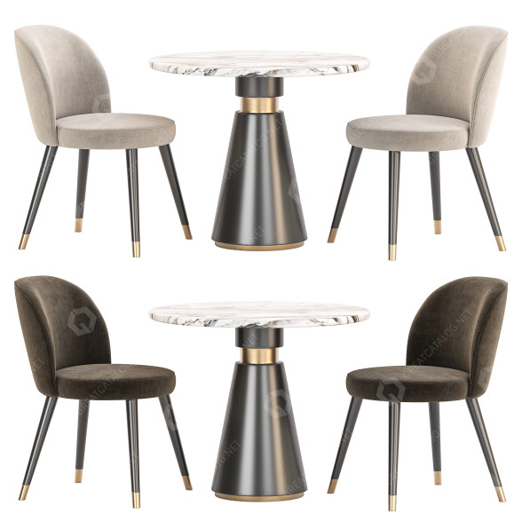 Tisch und Stühle Tirolo Dining Set 70 3D-Modell