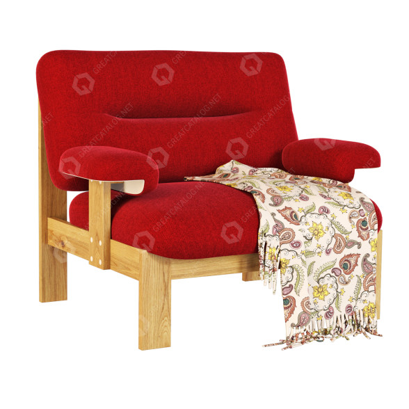 Armchair Soho Home Horton 3D model
