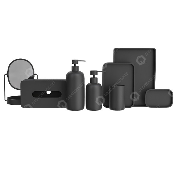 Decoración Resin Bathroom Set Modelo 3D