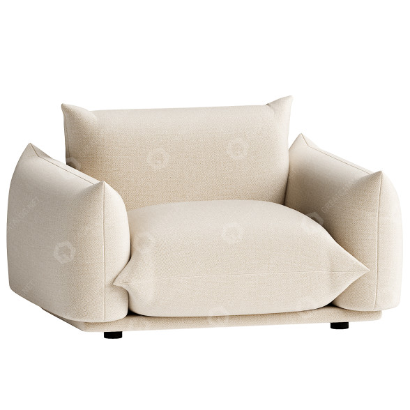 Fauteuil Arflex Marenco modèle 3D