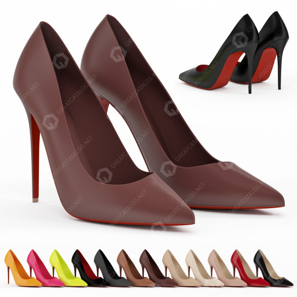Schuhe Christian Louboutin Kate 100 Collection 3D-Modell