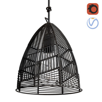 Підвісний світильник Bazar Bizar Wicker Bala Black S