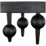 Mesa Bois Blanc Home Mango Spherical Legs - artpolka