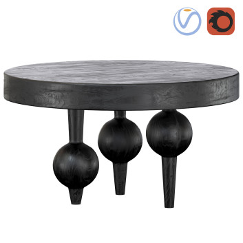 Стіл Bois Blanc Home Mango Spherical Legs