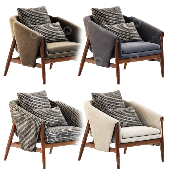 Fotel ENNE Gross model 3D