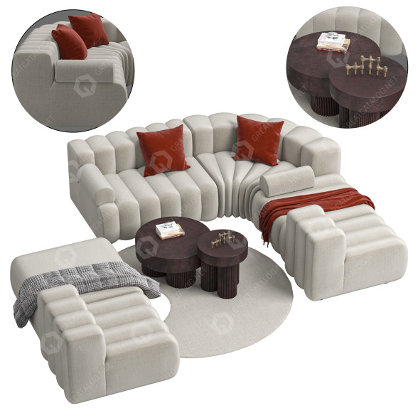 Living Room Indor Studio and Gear 3D model