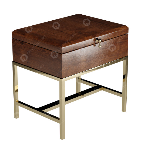 Тумбочка Ballard Designs Lenox Storage 3D модель