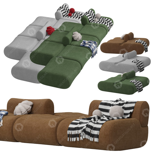 Canapés et fauteuils Jardan Lemmy 4 modèle 3D