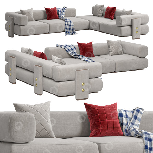 Диван Mezzo Collection Beverly 3D модель