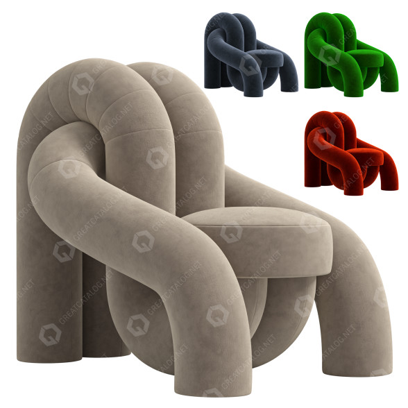 Fauteuil Tangled modèle 3D