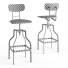 Hoker barowy Rendez-Vous Deco Retro Adjustable 66-85 cm - Skover
