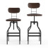 Hoker barowy Rendez-Vous Deco Retro Adjustable 66-85 cm - Skover