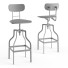 Hoker barowy Rendez-Vous Deco Retro Adjustable 66-85 cm - Skover