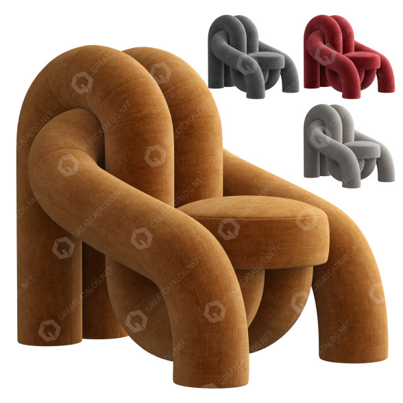 Armchair Tangled 3D model