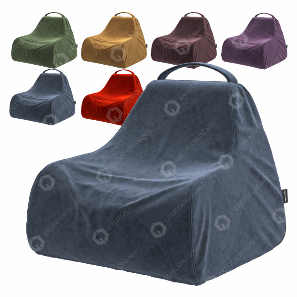 Tasche Stuhl Pusku pusku Game Colorin 3D-Modell