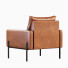 Fotel Unison Gunnison Cognac Leather - Kahharov3D