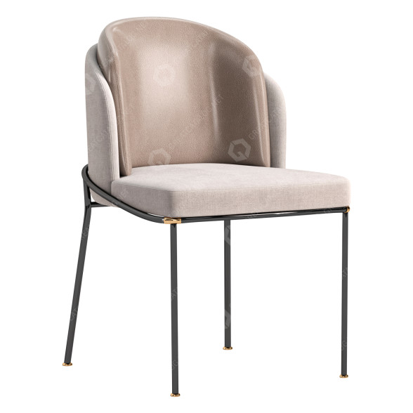 Krzesło Minotti Fil Noir model 3D